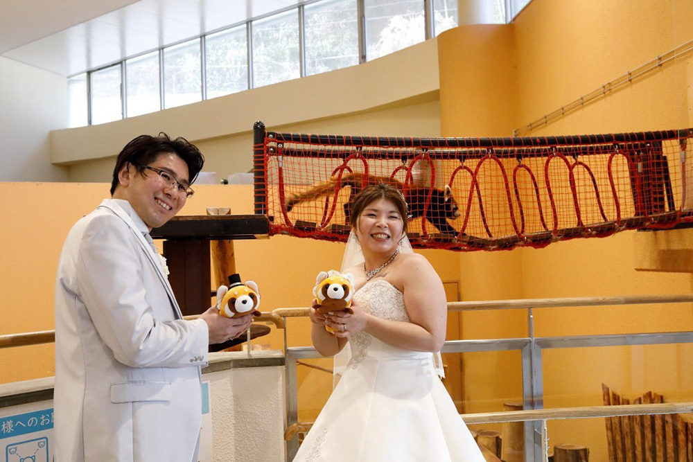 静岡フォトウエディングの画像・日本平動物園５