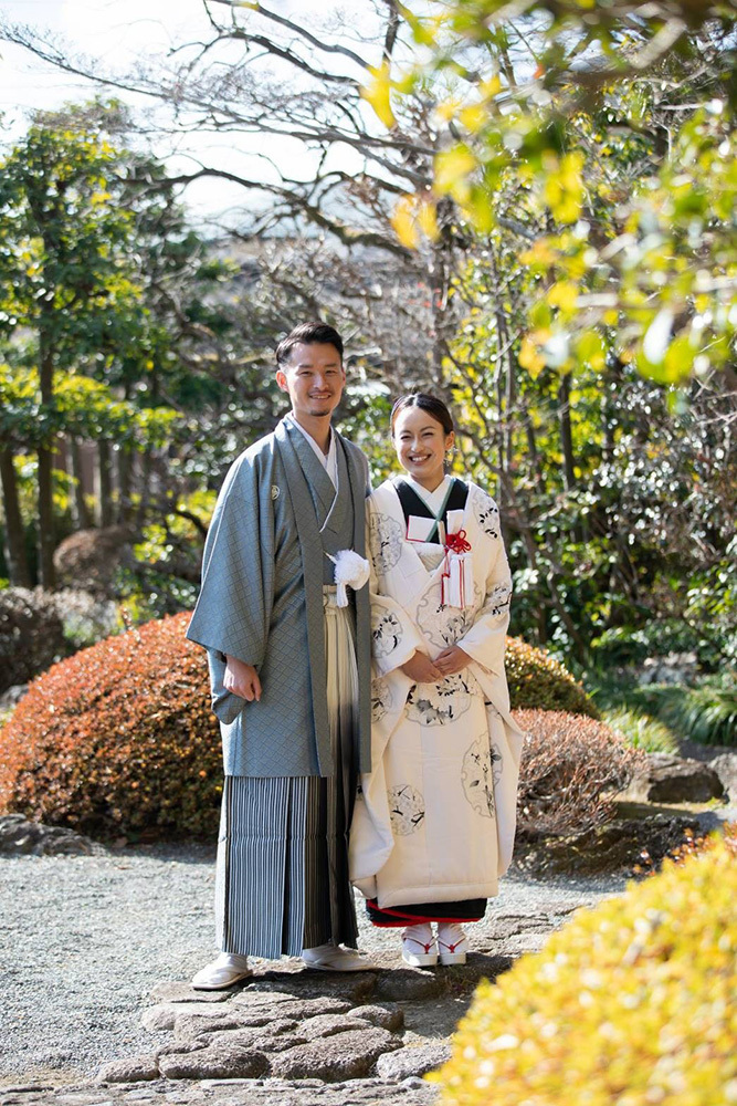 静岡フォトウエディングのフィーノスタイルで撮影した竹採公園の新郎新婦