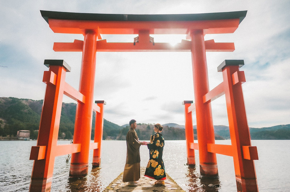 静岡フォトウエディングの画像・ホテルグリーンプラザ箱根･箱根神社１