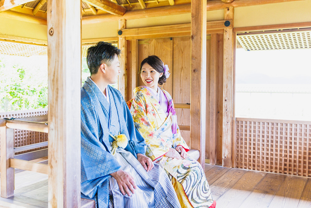 静岡フォトウエディングのフィーノスタイルで撮影したふじのくに茶の都ミュージアムの画像4