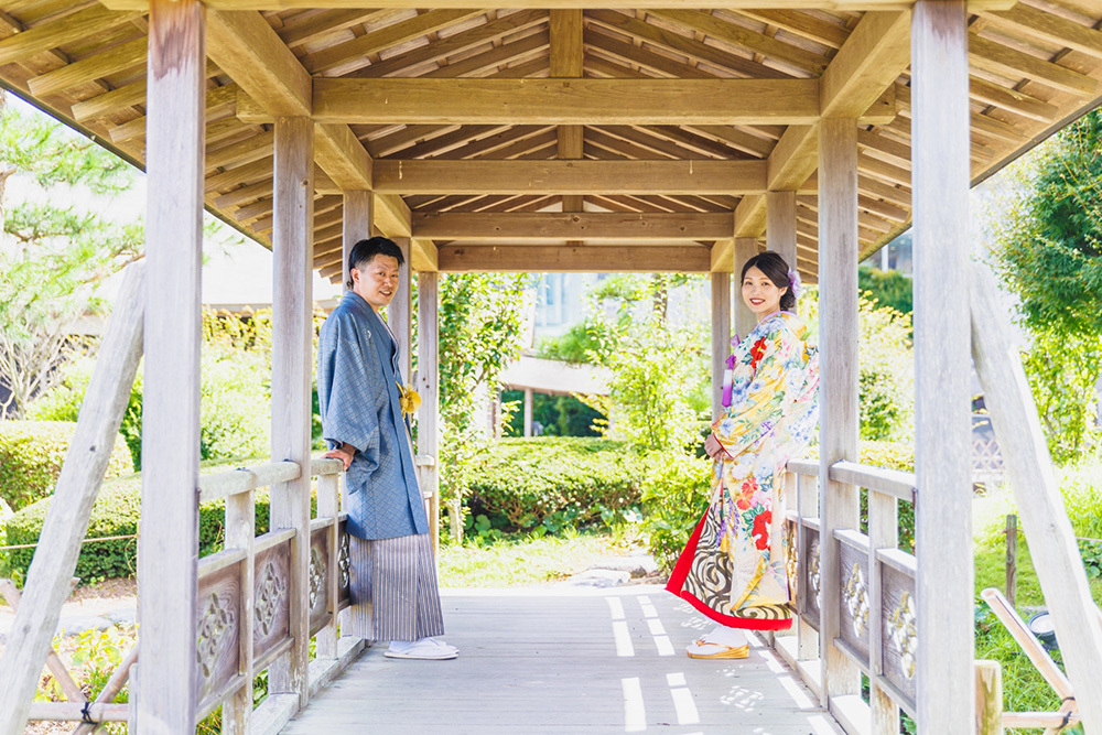静岡フォトウエディングのフィーノスタイルで撮影したふじのくに茶の都ミュージアムの画像9