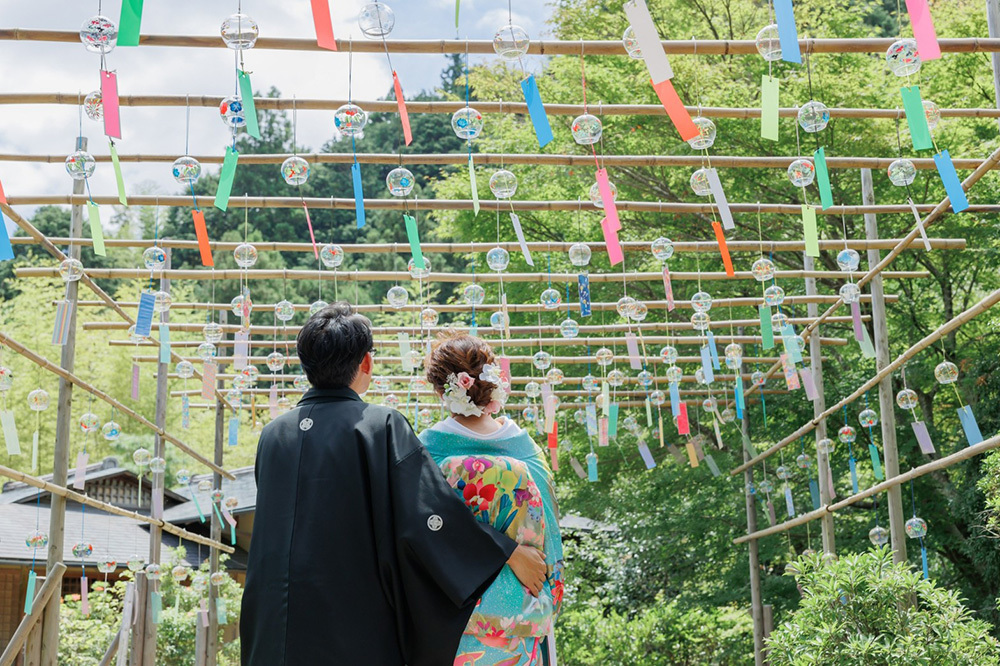静岡フォトウエディングのフィーノスタイルで撮影した玉露の里の新郎新婦