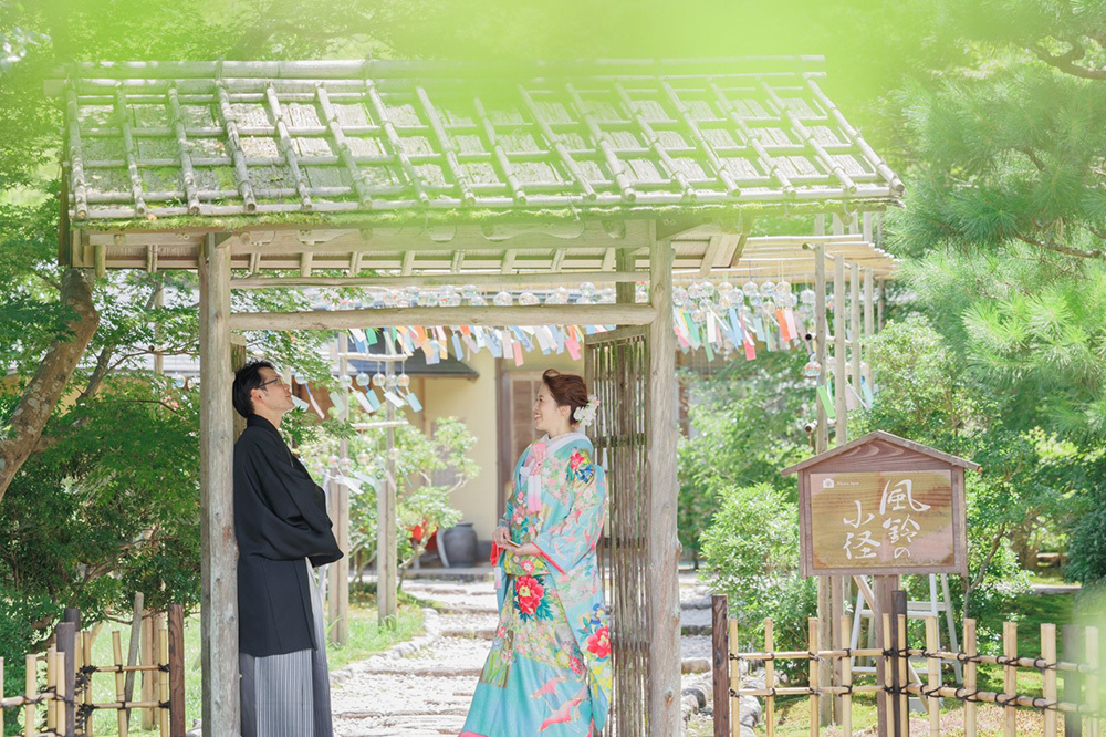 静岡フォトウエディングのフィーノスタイルで撮影した玉露の里の新郎新婦