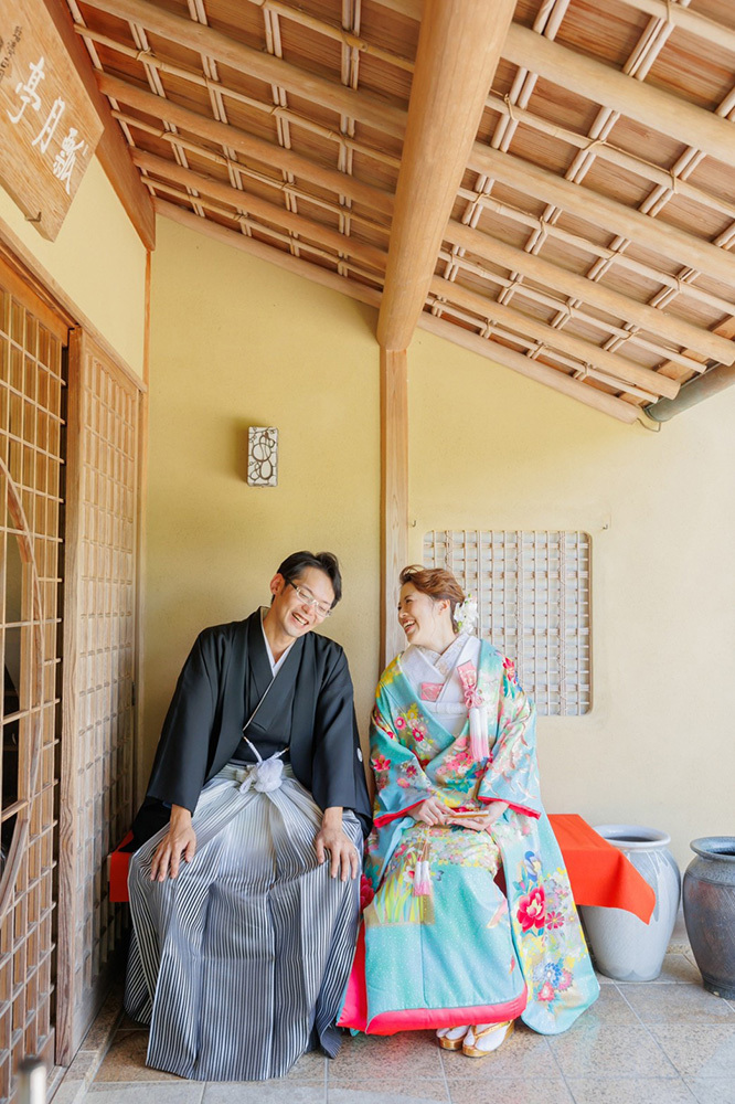 静岡フォトウエディングのフィーノスタイルで撮影した玉露の里の新郎新婦