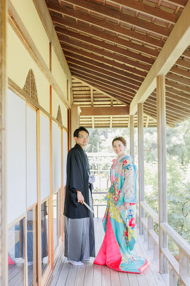 静岡フォトウエディングのフィーノスタイルで撮影した玉露の里の新郎新婦