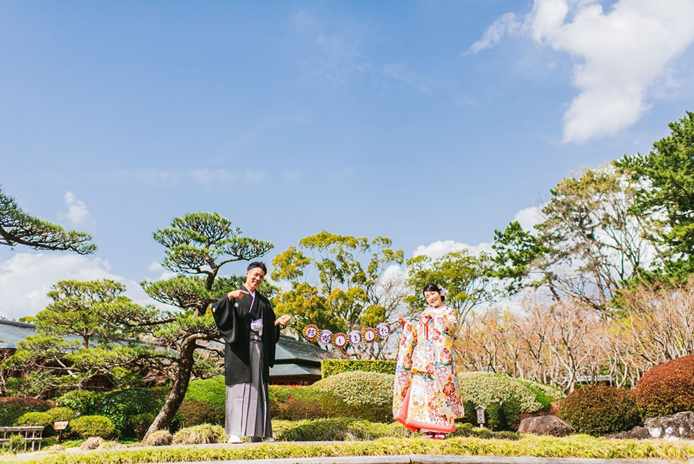静岡フォトウエディングの画像・駿府城公園紅葉山庭園８
