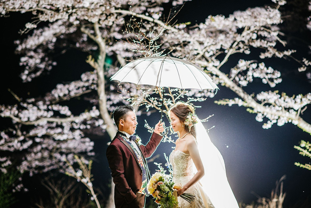 静岡フォトウエディングのフィーノスタイルで撮影したの田貫湖の新郎新婦