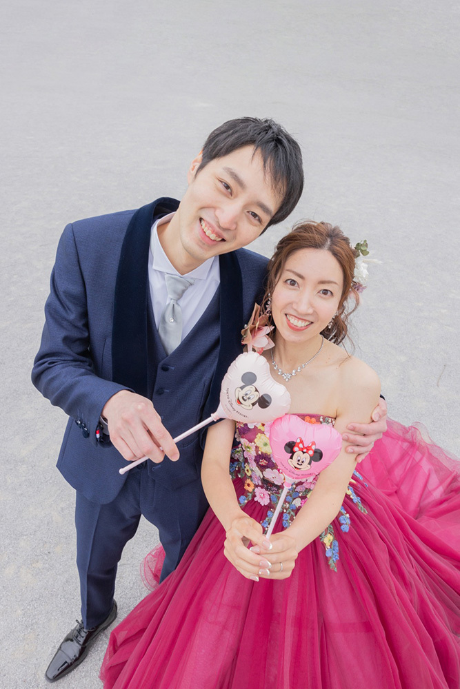 静岡フォトウエディングのフィーノスタイルで撮影した親水広場ふぃしゅーなの新郎新婦