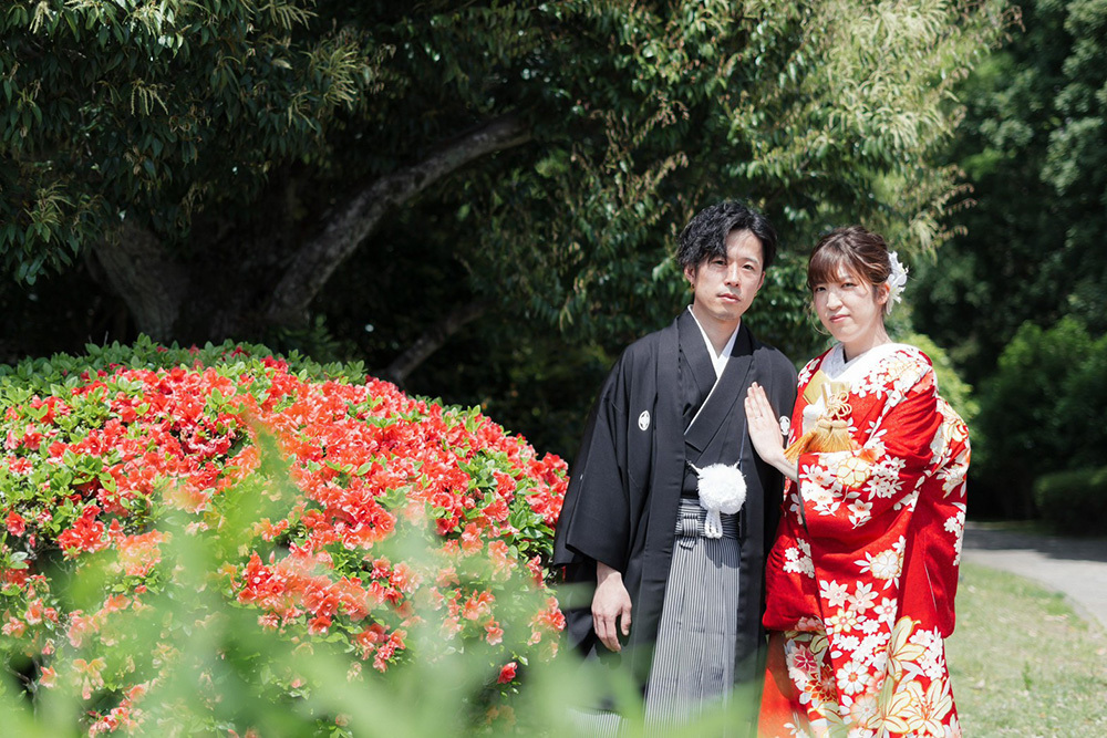 静岡フォトウエディングのフィーノスタイルで撮影した静岡県立美術館の新郎新婦