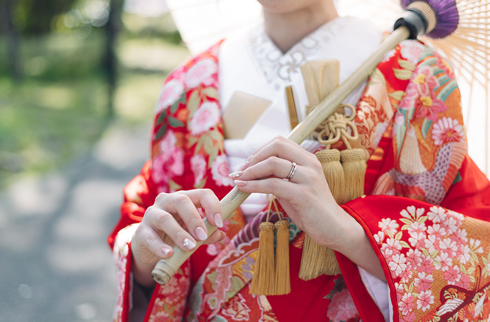 静岡フォトウエディングのフィーノスタイルで撮影した城北公園の新郎新婦