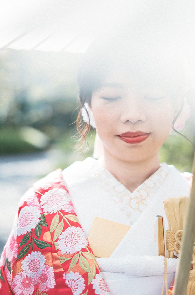 静岡フォトウエディングのフィーノスタイルで撮影した城北公園の新郎新婦