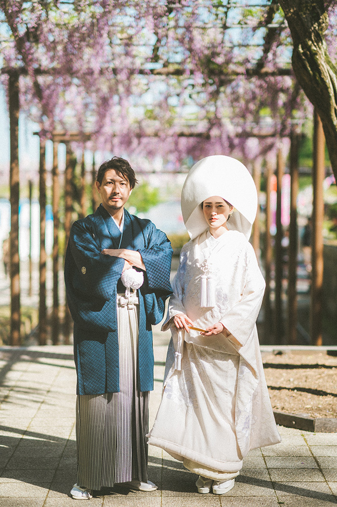 静岡フォトウエディングのフィーノスタイルで撮影した蓮華寺池公園の新郎新婦
