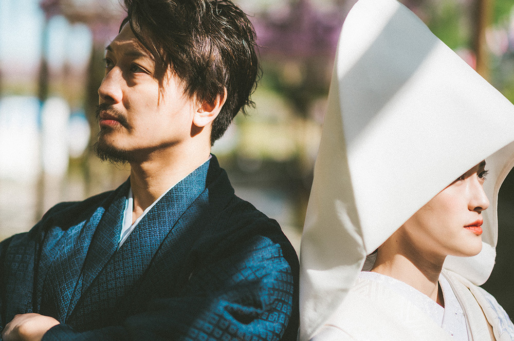 静岡フォトウエディングのフィーノスタイルで撮影した蓮華寺池公園の新郎新婦