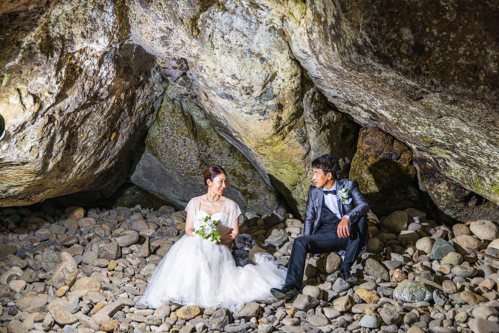 静岡フォトウエディングのフィーノスタイルで撮影した下田の新郎新婦