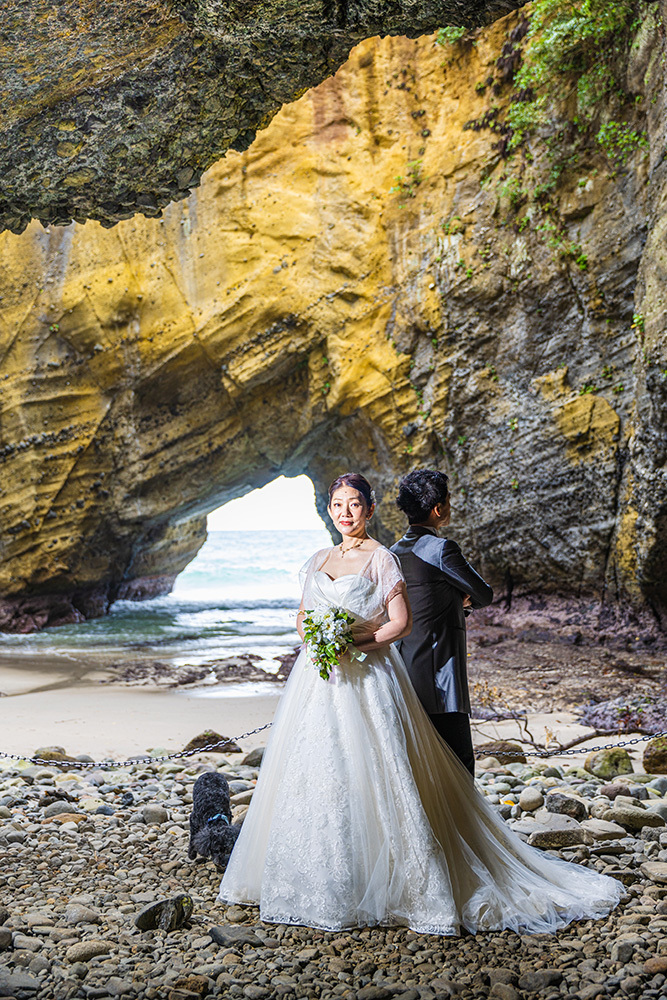 静岡フォトウエディングのフィーノスタイルで撮影した下田の新郎新婦
