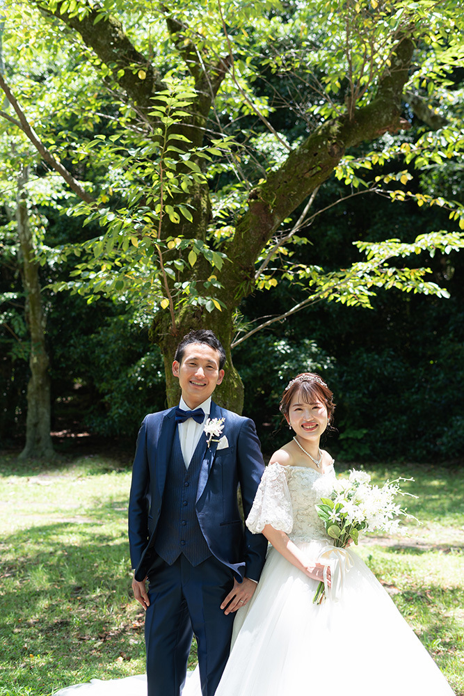 静岡フォトウエディングのフィーノスタイルで撮影した静岡県立美術館の新郎新婦