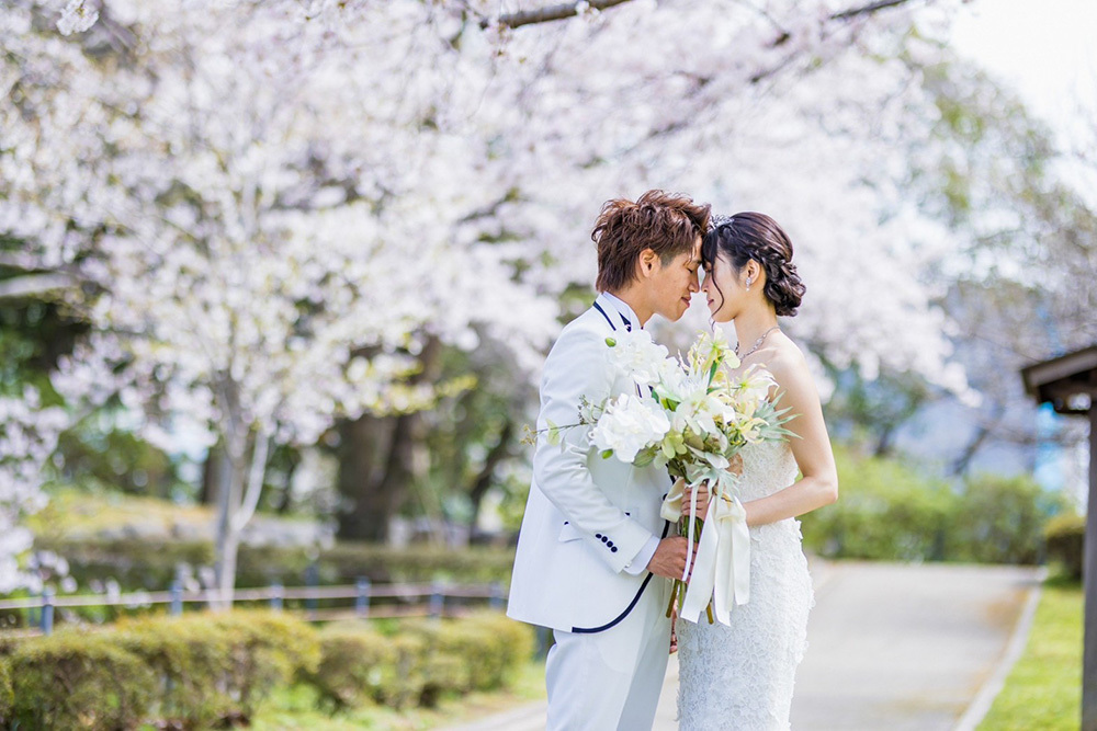 静岡フォトウエディングのフィーノスタイルで撮影した画像集2023年2月14日更新の桜フォト2