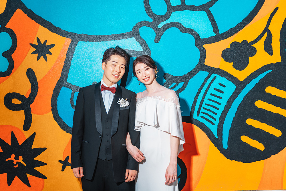 静岡フォトウエディングのフィーノスタイルで撮影した静岡市街地の新郎新婦