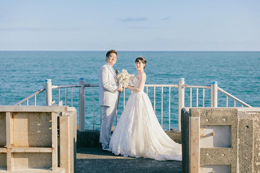 静岡フォトウエディングのフィーノスタイルで撮影した広野公園の新郎新婦