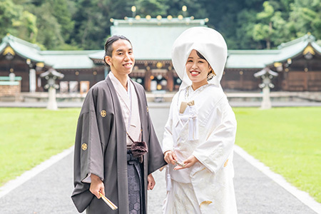 静岡フォトウエディングのフィーノスタイルの静岡護国神社