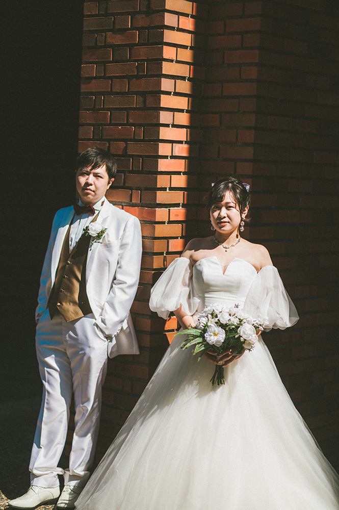 静岡フォトウエディングのフィーノスタイルで撮影した静岡県立大学の新郎新婦