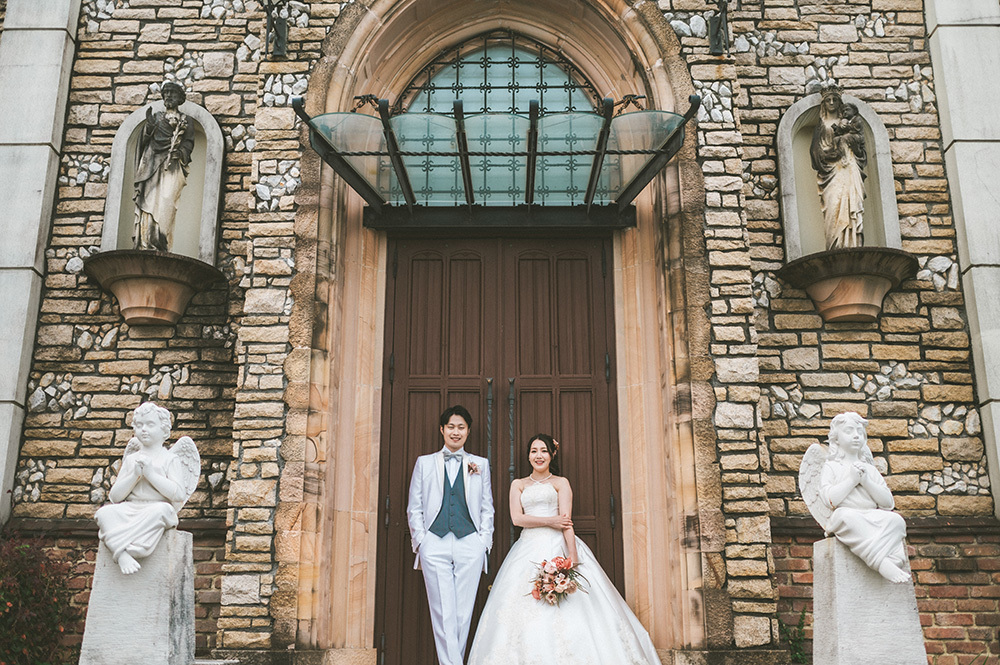 静岡フォトウエディングのフィーノスタイルで撮影したミッシェルガーデンコートの新郎新婦