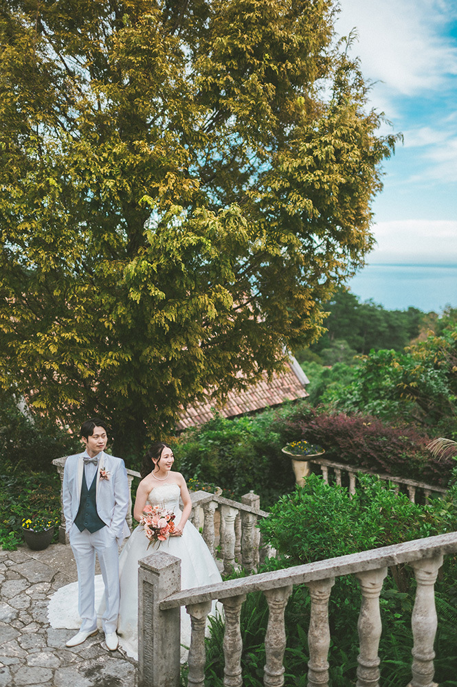 静岡フォトウエディングのフィーノスタイルで撮影したミッシェルガーデンコートの新郎新婦