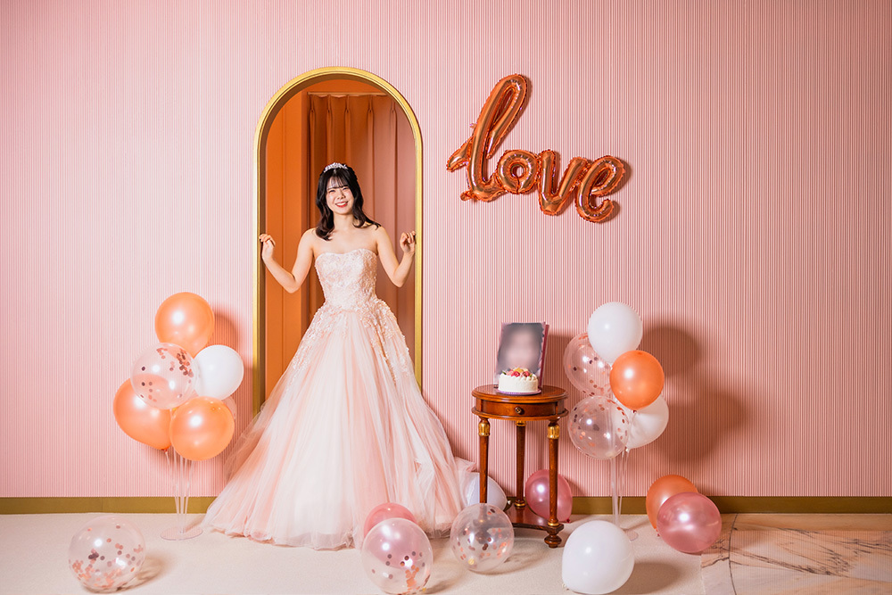 静岡フォトウエディングのフィーノスタイルで撮影した押し活・ソロウエディングのウエディングフォト