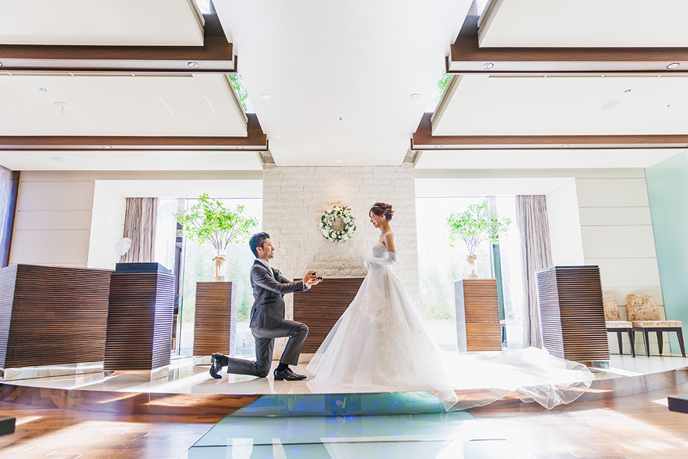 静岡フォトウエディングのフィーノスタイルで撮影した結婚式場の新郎新婦