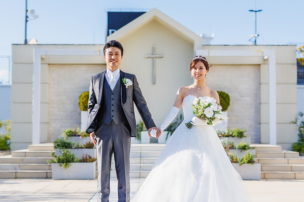 静岡フォトウエディングのフィーノスタイルで撮影した結婚式場の新郎新婦