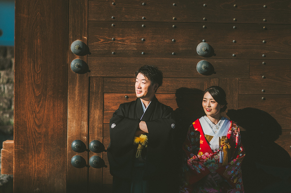 静岡フォトウエディングのフィーノスタイルで撮影した画像集2022年7月17日更新の駿府城公園紅葉山庭園の新郎新婦