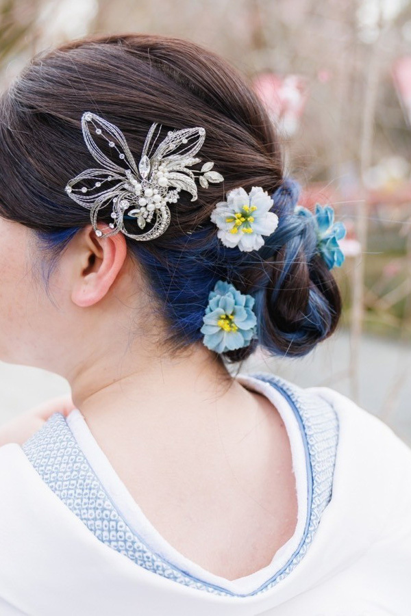 静岡フォトウエディングのフィーノスタイルで撮影した新婦のヘアメイク