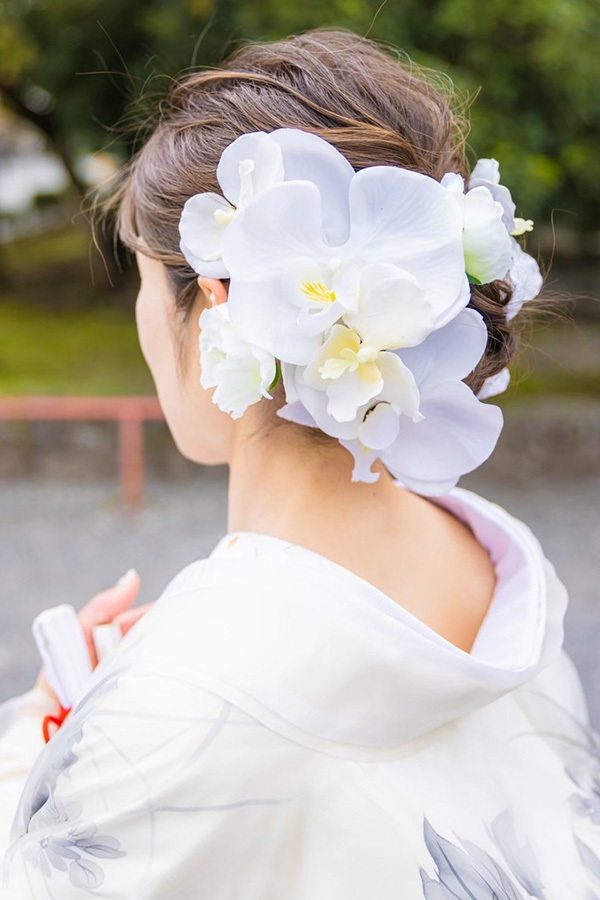 静岡フォトウエディングのフィーノスタイルで撮影した新婦のヘアメイク