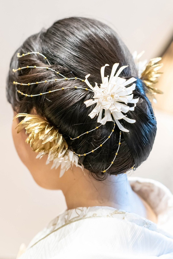 静岡フォトウエディングのフィーノスタイルで撮影した新婦のヘアメイク