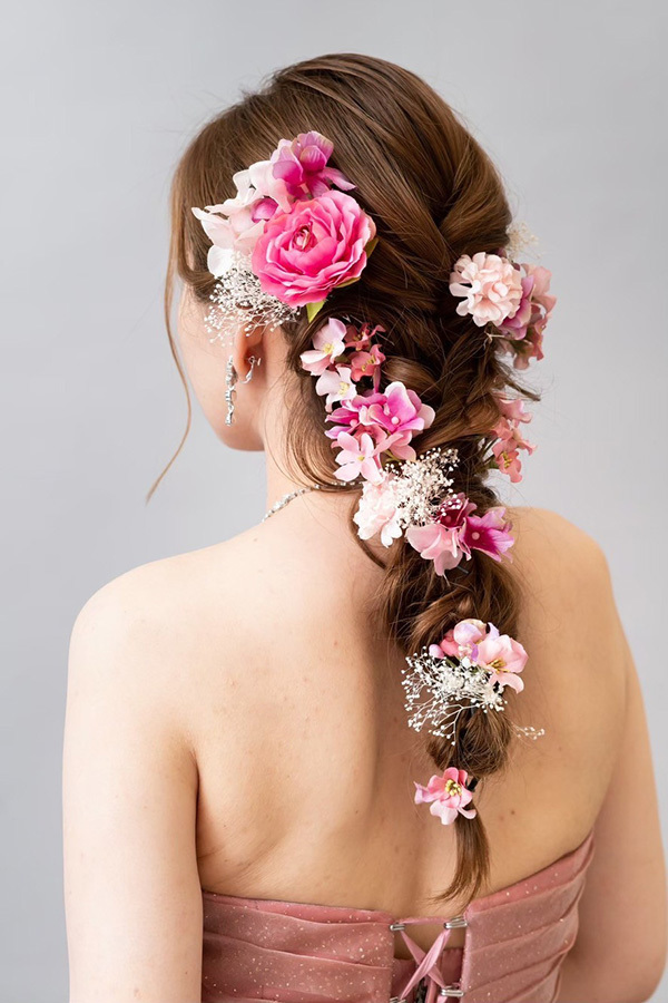 静岡フォトウエディングのフィーノスタイルで撮影した新婦のヘアメイク