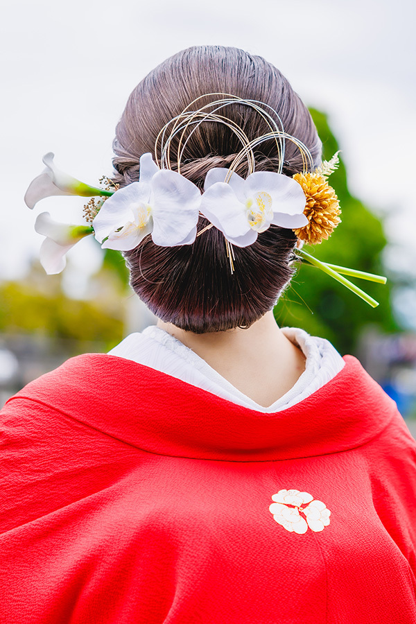 静岡フォトウエディングのフィーノスタイルで撮影した新婦のヘアメイク