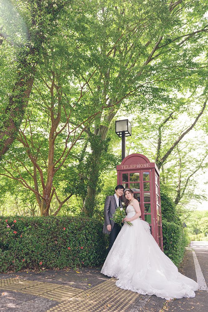 静岡フォトウエディングのフィーノスタイルで撮影した静岡県立美術館の新郎新婦