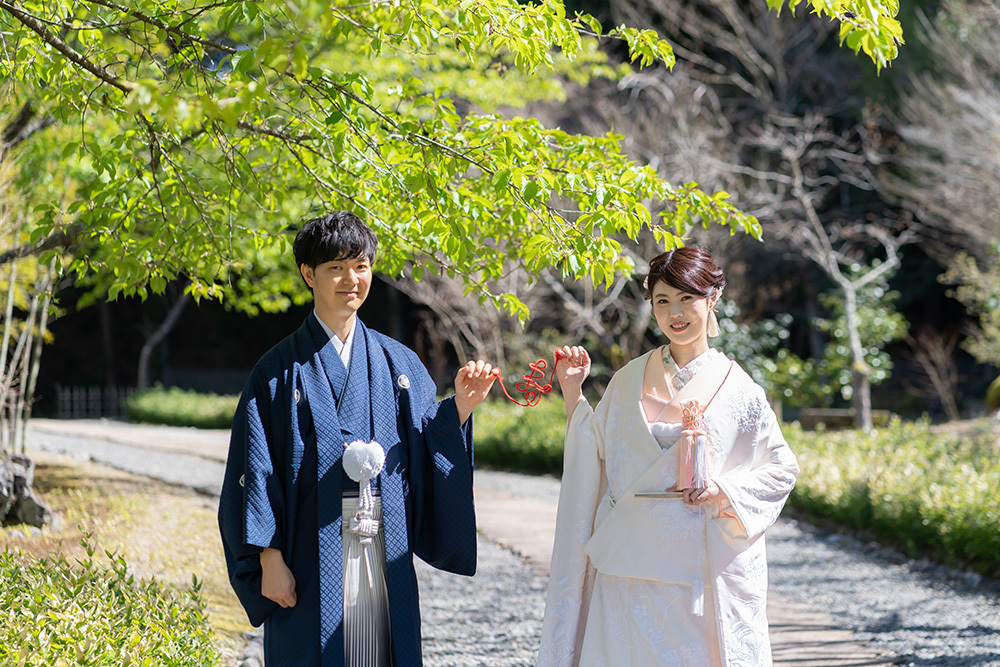 静岡フォトウエディングのフィーノスタイルで撮影した玉露の里の新郎新婦