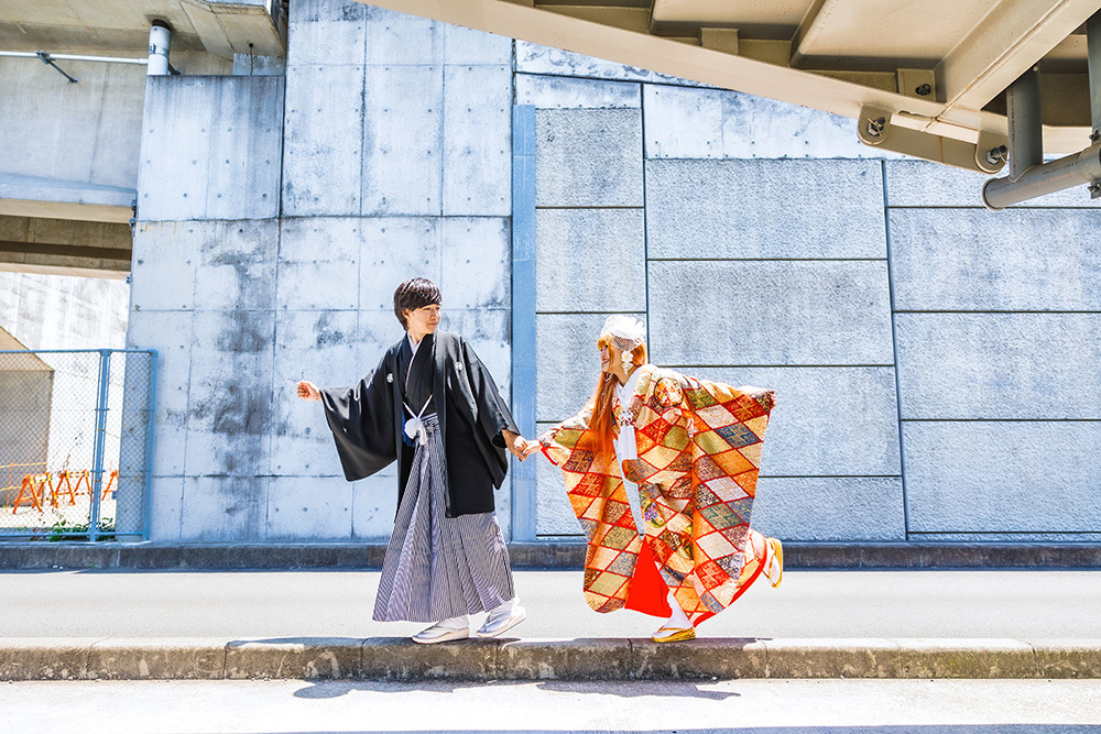 静岡フォトウエディングのフィーノスタイルで撮影した富士山夢の大橋の新郎新婦