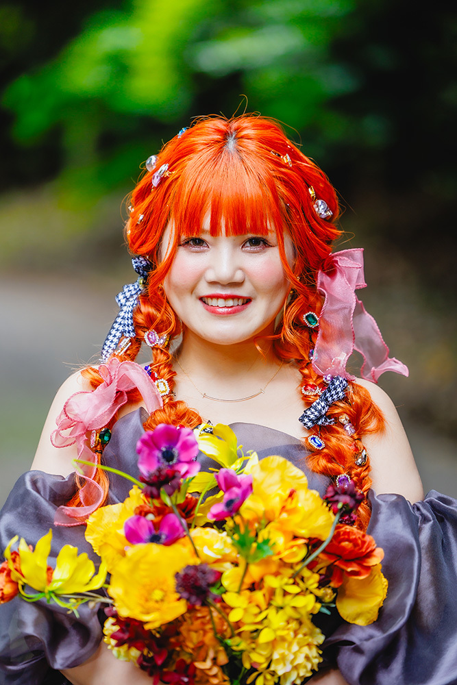 静岡フォトウエディングのフィーノスタイルで撮影した富士中央公園の新婦