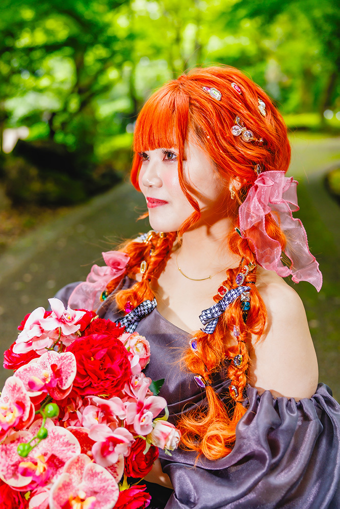 静岡フォトウエディングのフィーノスタイルで撮影した富士中央公園の新婦