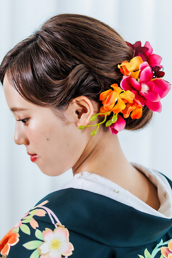 静岡フォトウエディングのフィーノスタイルで撮影した新婦のヘアメイク