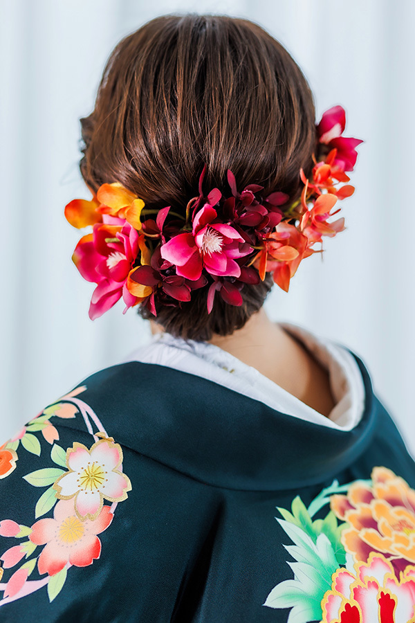 静岡フォトウエディングのフィーノスタイルで撮影した新婦のヘアメイク