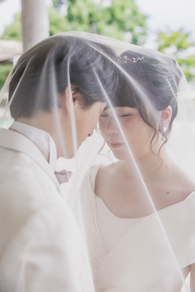 静岡フォトウエディングのフィーノスタイルで撮影した母校の新郎新婦