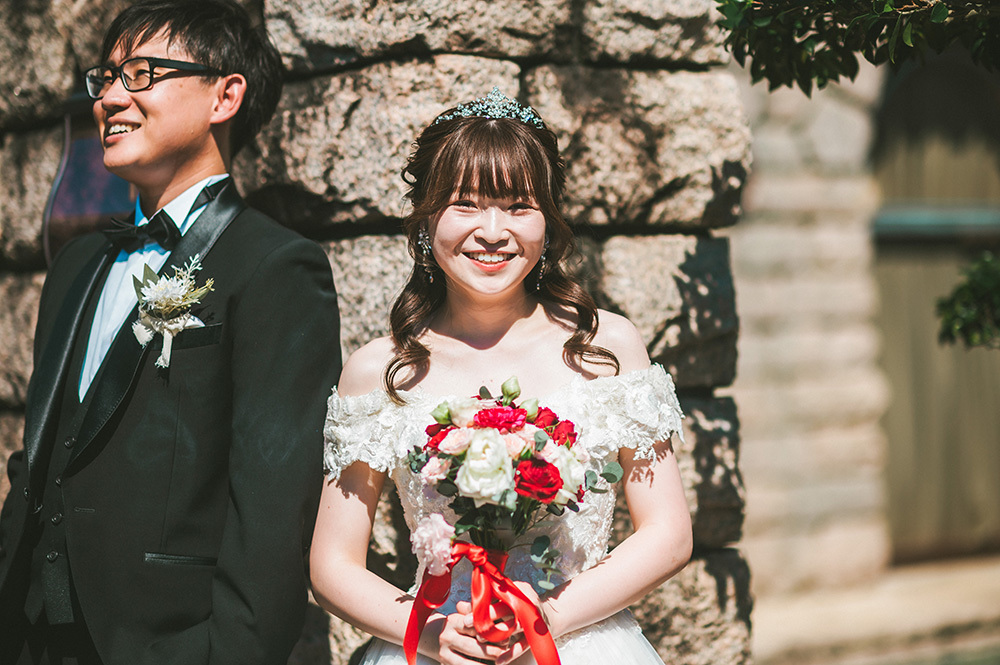 静岡フォトウエディングのフィーノスタイルで撮影した静岡市立芹沢銈介美術館の新郎新婦