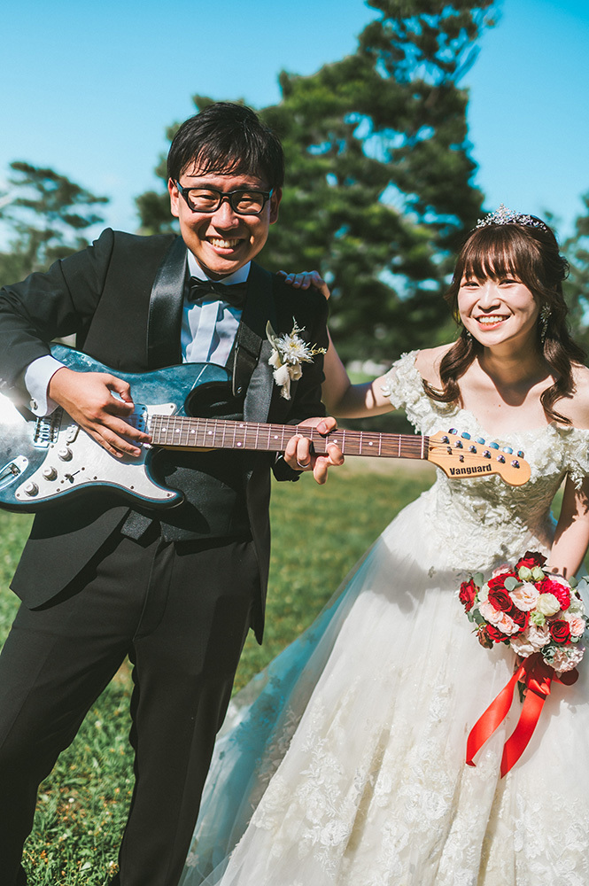 静岡フォトウエディングのフィーノスタイルで撮影した静岡市立芹沢銈介美術館の新郎新婦