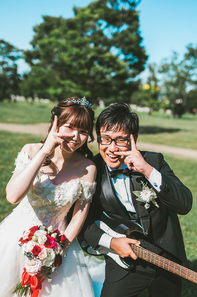 静岡フォトウエディングのフィーノスタイルで撮影した静岡市立芹沢銈介美術館の新郎新婦