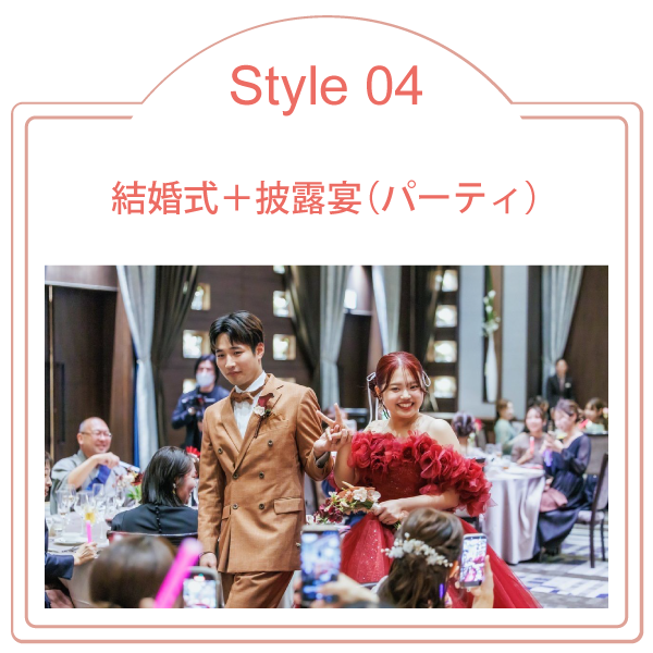 結婚式＋披露宴（パーティ）