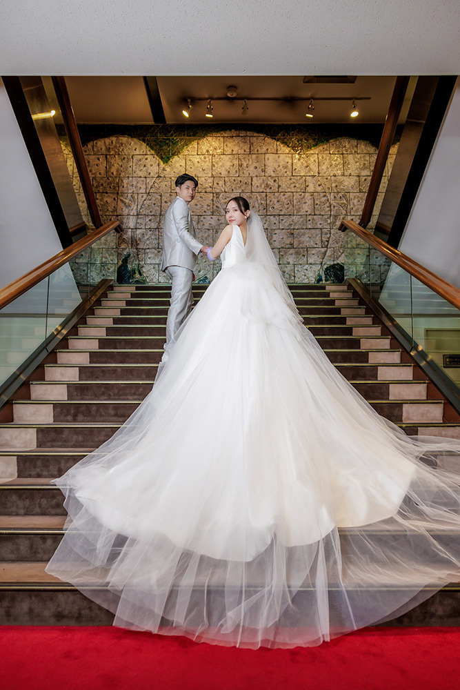 静岡フォトウエディングのフィーノスタイルで撮影したホテルグランド富士の新郎新婦