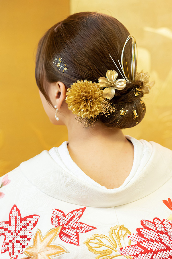 静岡フォトウエディングのフィーノスタイルで撮影した新婦のヘアメイク